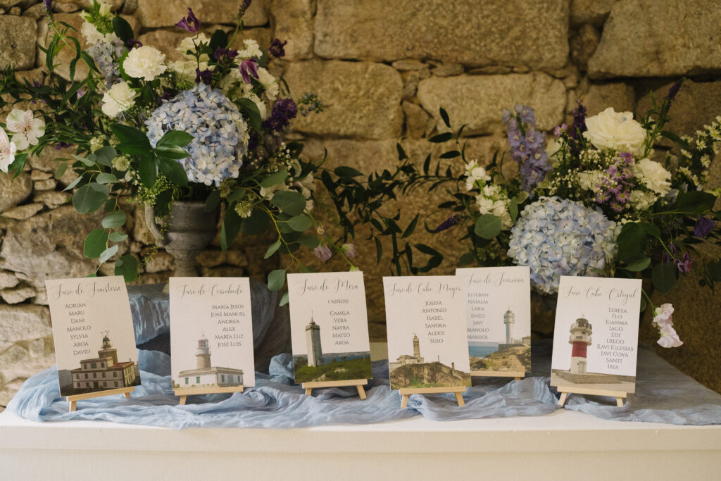 Decoración de boda en Pazo do Tambre, Galicia · Andrea & Alex · Blue Artisan