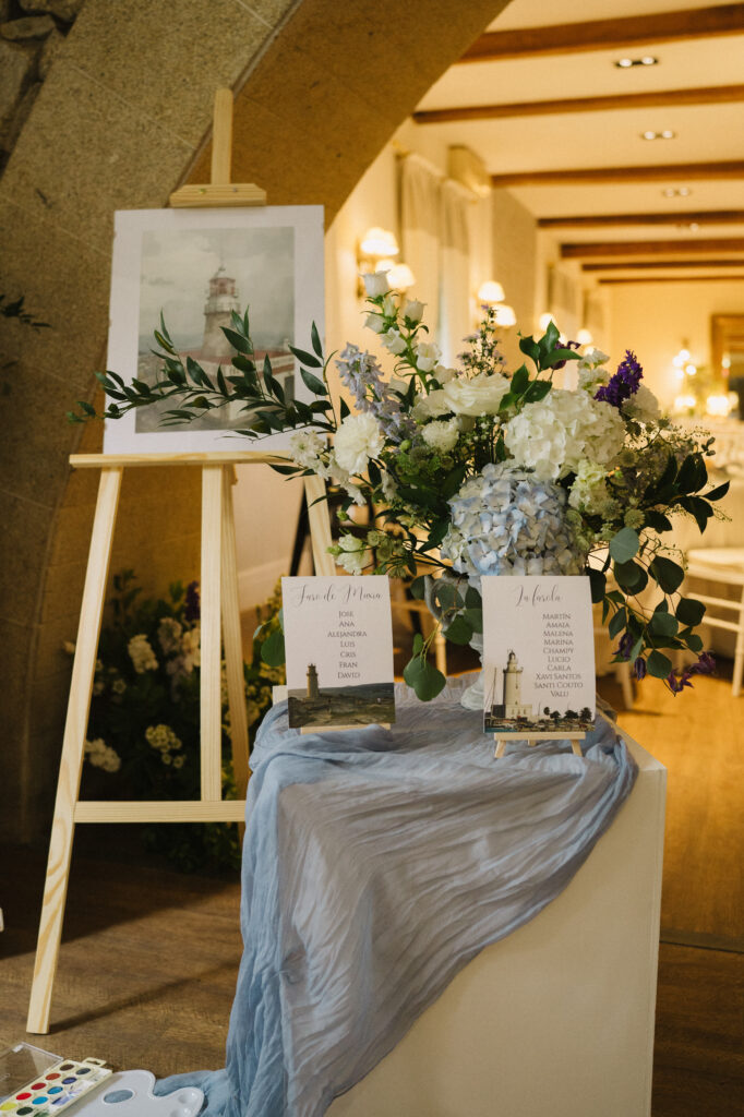 Decoración de boda en Pazo do Tambre, Galicia · Andrea & Alex · Blue Artisan