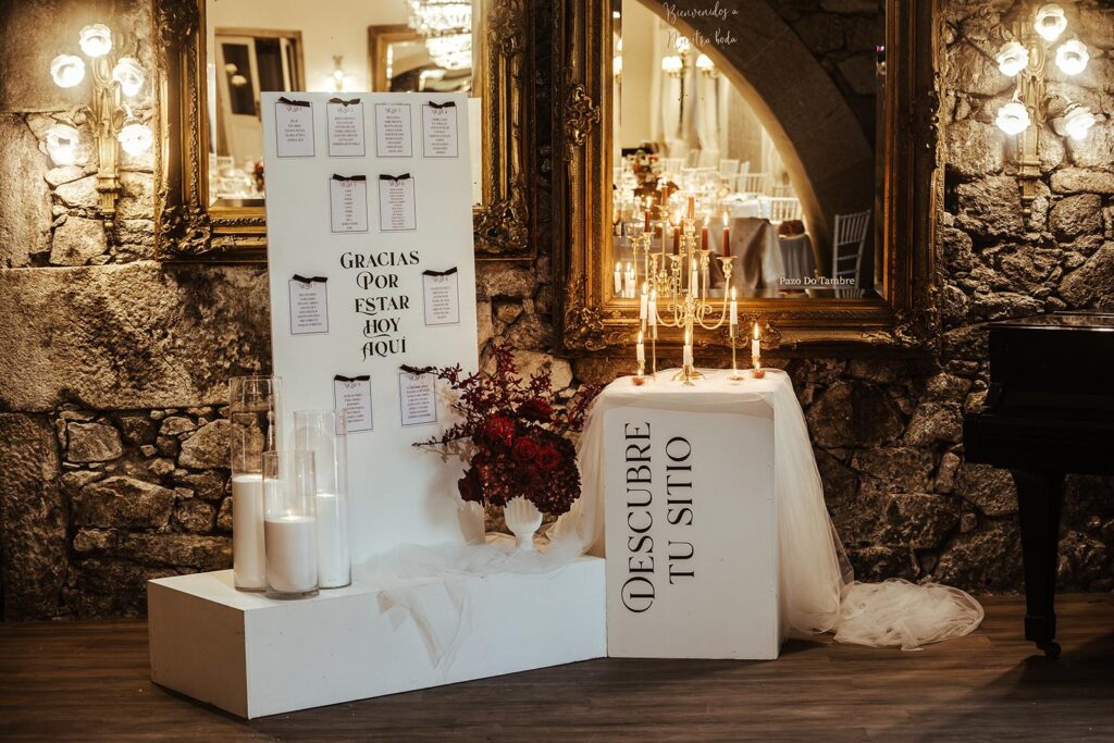 Decoración de boda en Pazo do Tambre, Galicia · Pilar & Edu · Blue Artisan