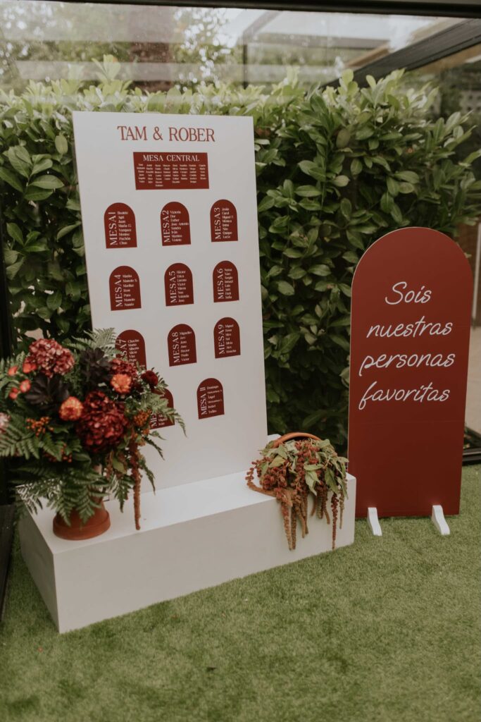 Decoración de boda en Quinta Canaima, Galicia · Tam & Rober · Blue Artisan