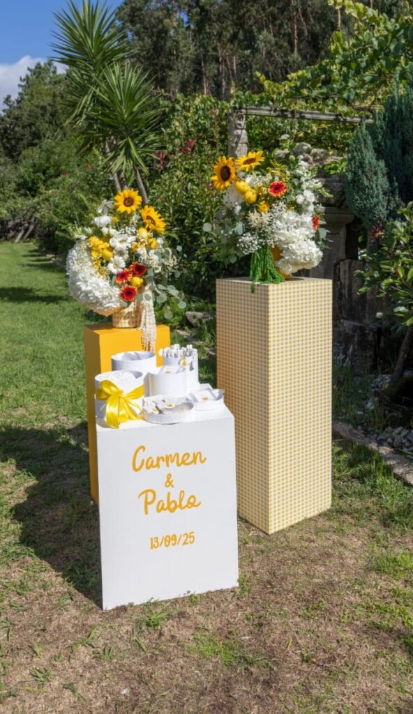 Decoración de boda en Boiro, Galicia · Carmen & Pablo · Blue Artisan
